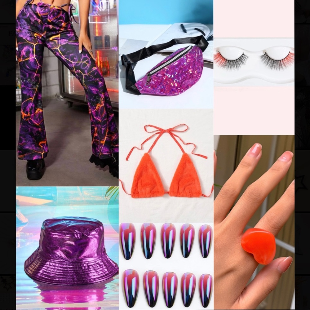 Lava Lady Full Rave Outfit